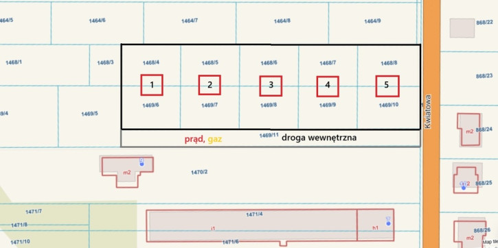 Działka Sprzedaż Nowodworce Kwiatowa 3